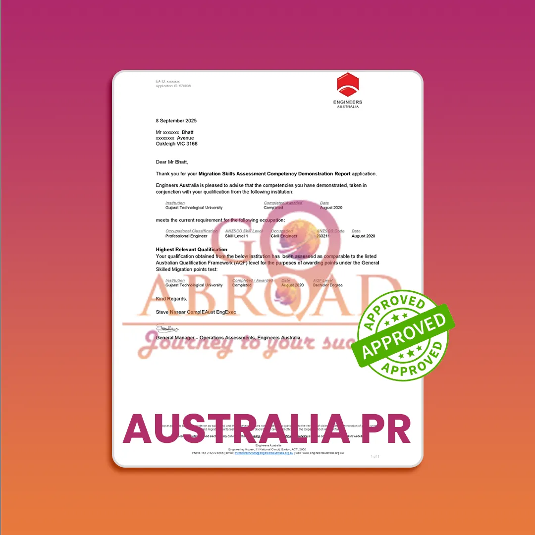 Client celebrating Australia visa approval at airport terminal